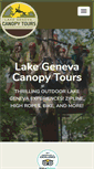 Mobile Screenshot of lakegenevacanopytours.com
