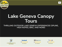 Tablet Screenshot of lakegenevacanopytours.com
